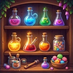 Sweet Alchemy 100 slot cover illustration